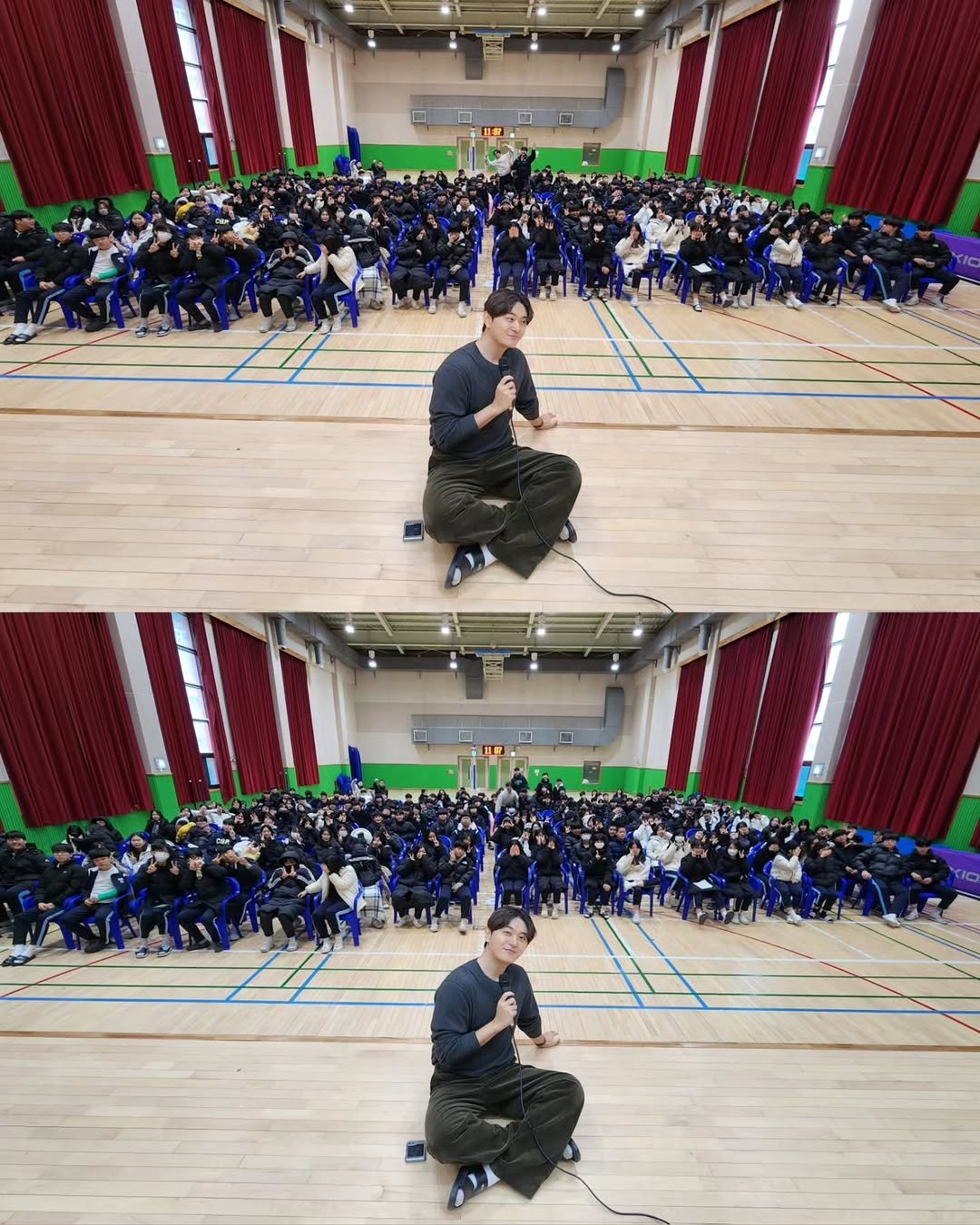 Photo by 방송인 이종우 ᴊᴏɴɢ ᴡᴏᴏ on December 15, 2025. May be an image of basketball, segway, basketball court and text.