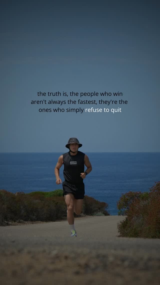 jonsrunning 게시물 이미지: No need to be the fastest, just the one who...