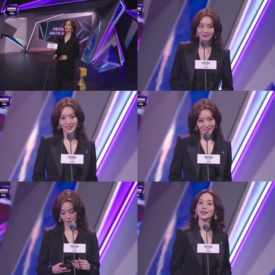 Photo by 차주영 Cha Joo Young on December 10, 2025. May be an image of one or more people, hair and top.