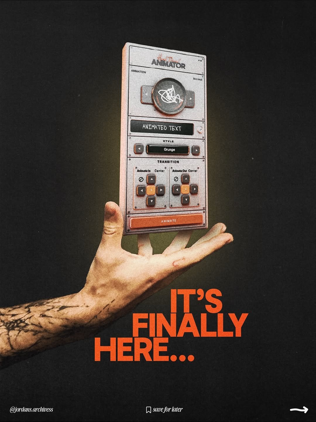 Photo by Jordan Watkins on April 13, 2026. May be an image of poster, stereo and text that says 'AÑIMATÓR AN ANIMATOR ANIMATION Nermal ANIMATED ANIMATEDTEXT TED TEXT STYLE Grunge TRANSITION Anlnotela Cenler Am Canter AHIMATE IT'S FINALLY HERE... @jwrknıs.caryhitess ៧ savefor savefirlarer Jarer'.