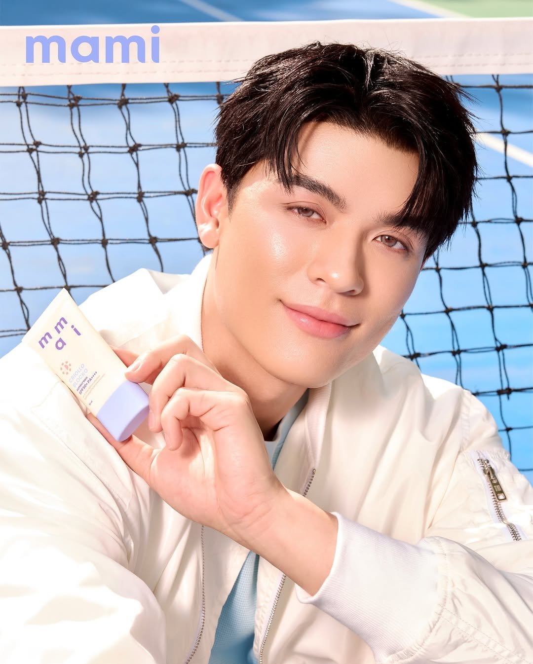 Photo shared by Joss Way-Ar Sangngern. on January 09, 2026 tagging @mamicosofficial. May be an image of one or more people, makeup, hair product, magazine, lotion, ointment, hand cream and text.