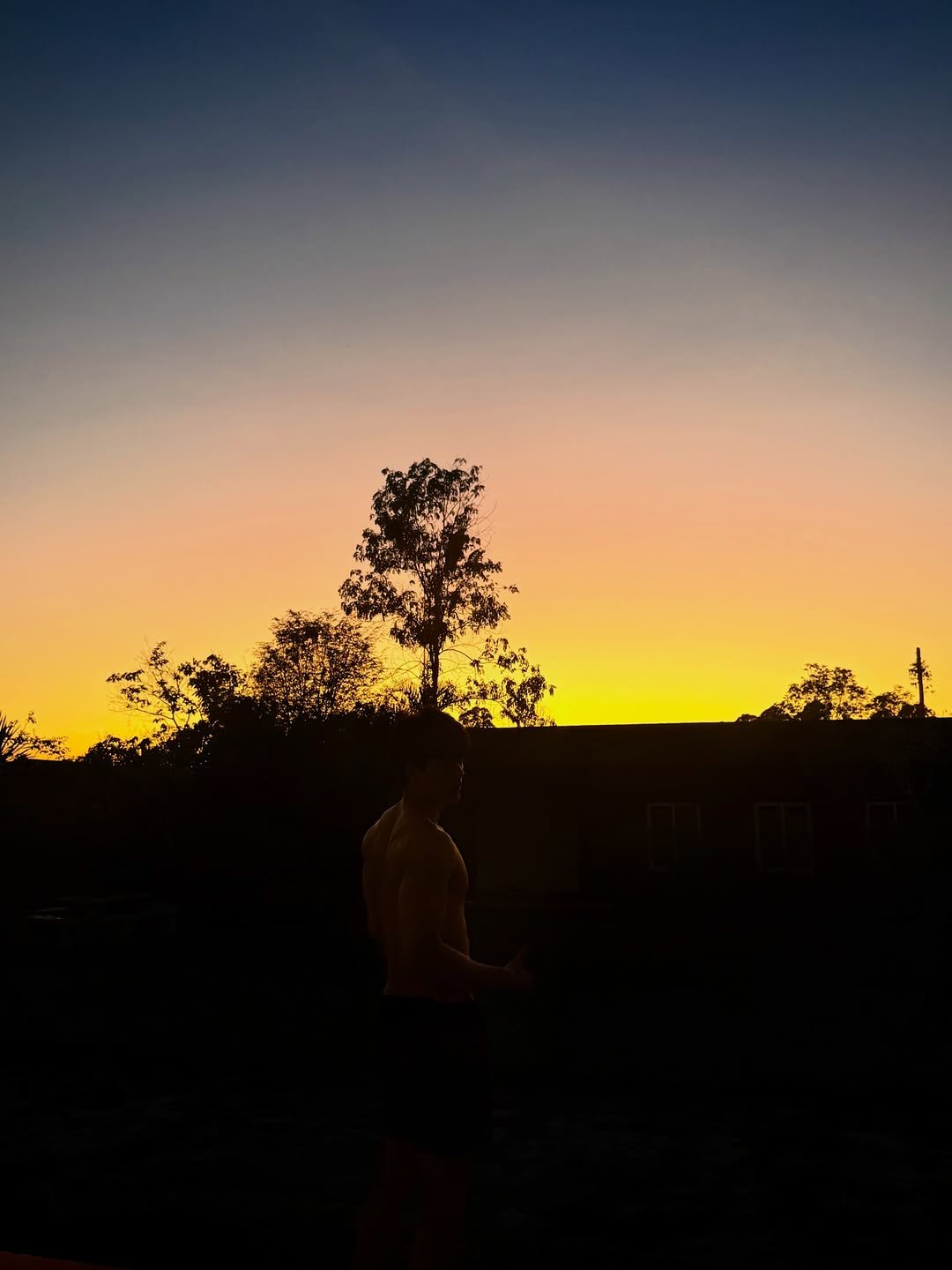 Photo by Joss Way-Ar Sangngern. on March 08, 2026. May be an image of twilight, horizon, sky and text.