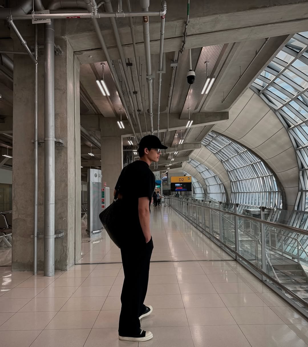 Photo by Joss Way-Ar Sangngern. on April 09, 2026. May be an image of standing, terminal, hallway and text.