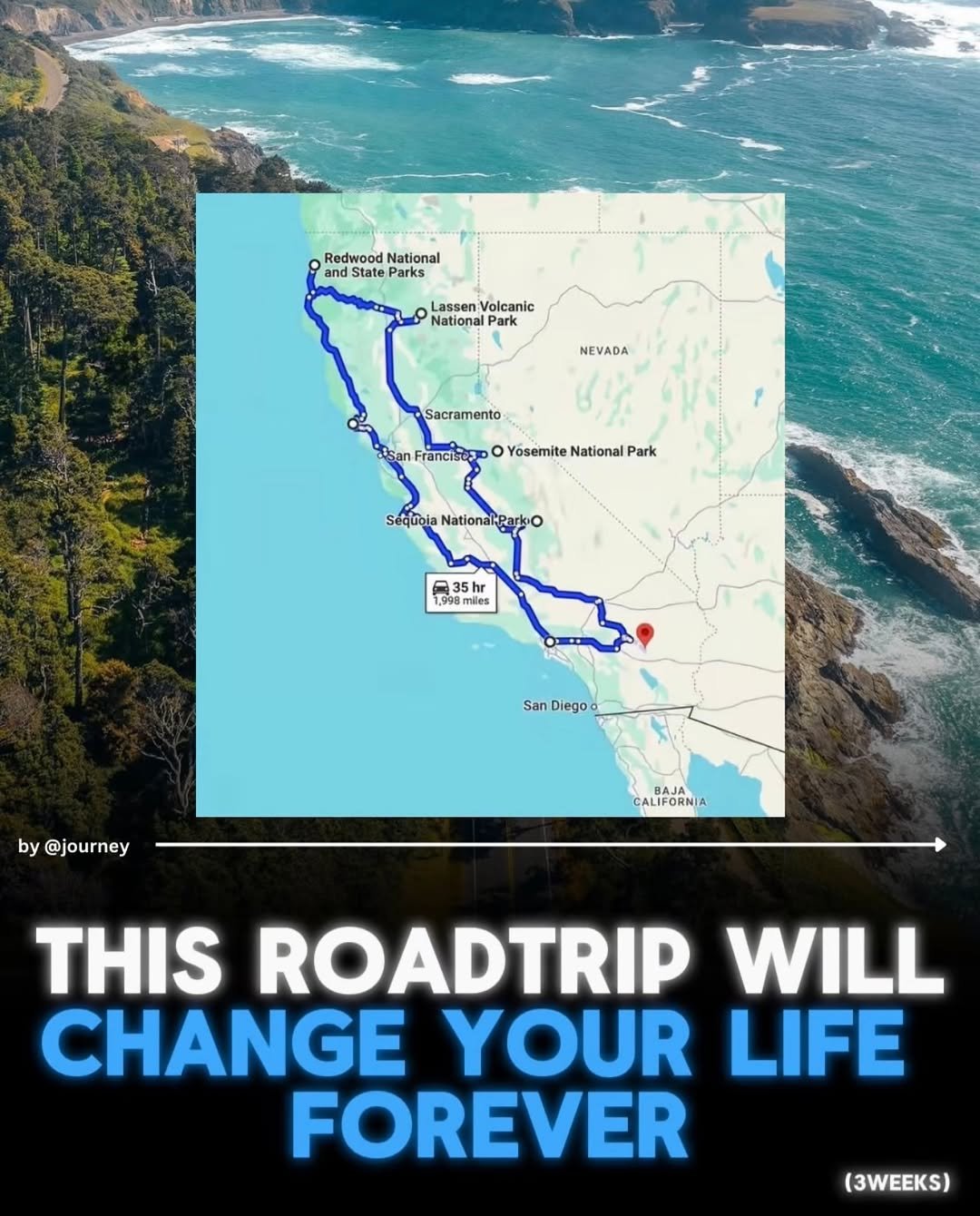 journey 게시물 이미지: Spent a few weeks driving a big loop around...