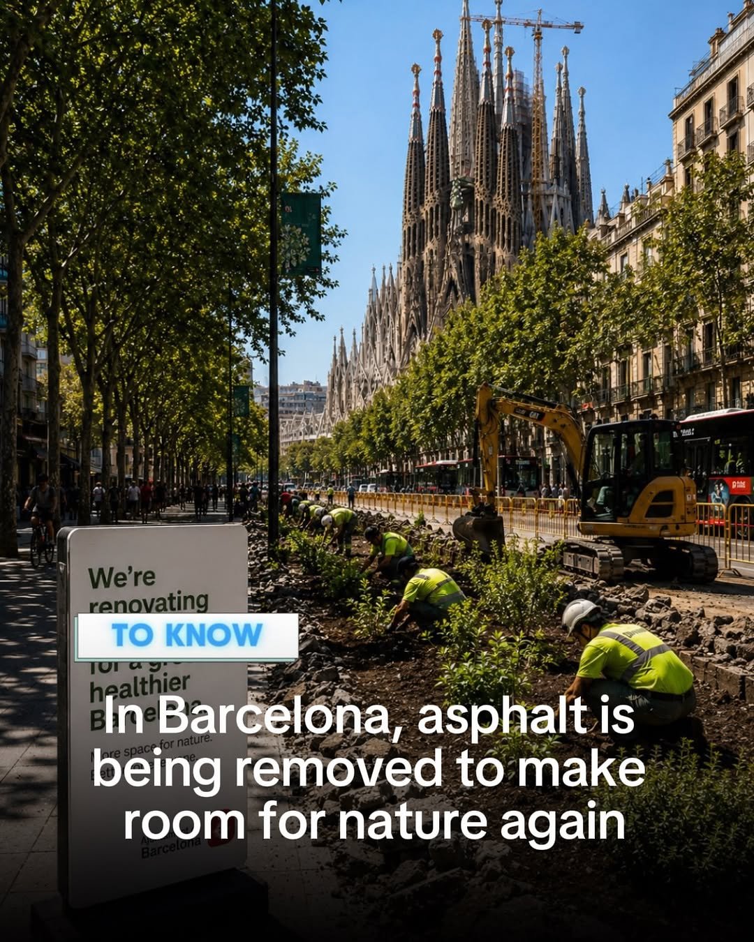 journey 게시물 이미지: Barcelona’s tearing up its streets on...