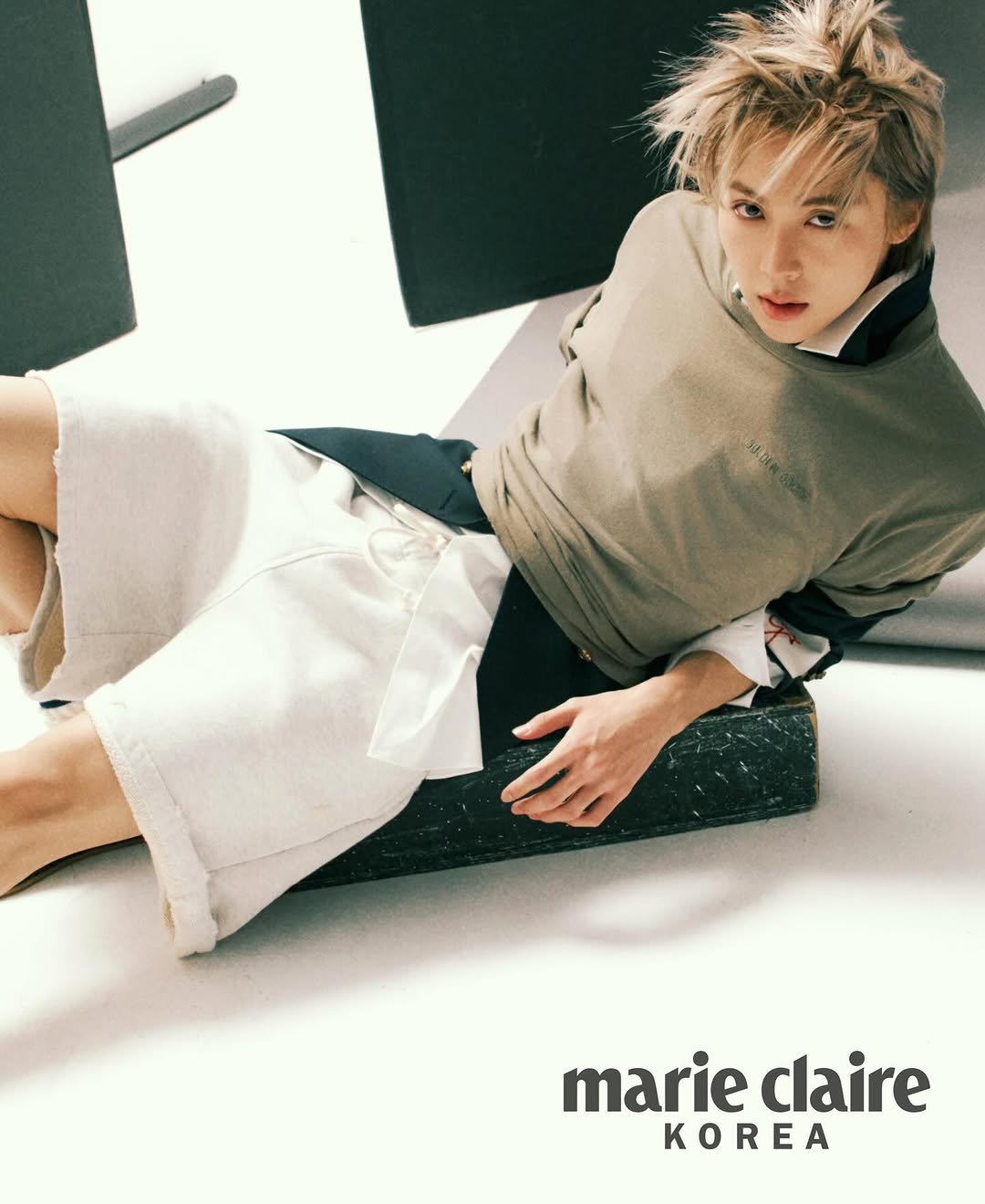 Photo by WOOCHAN • 우찬 on February 21, 2026. May be an image of top, magazine and text that says 'marie marieclaire claire'.
