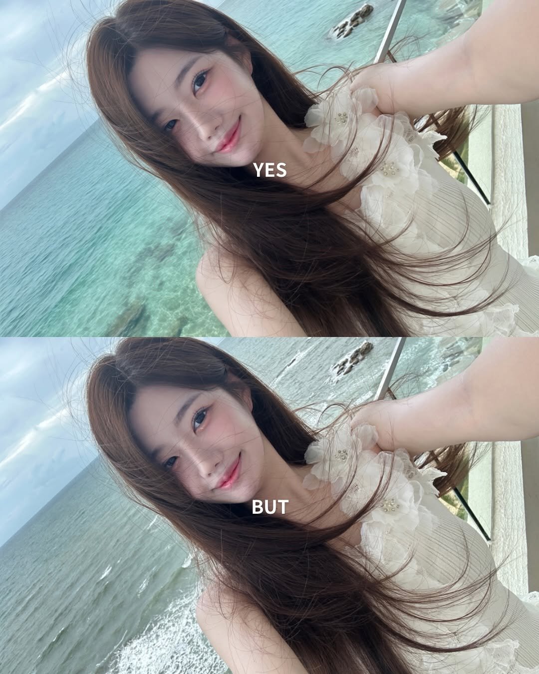 joy_vyv 게시물 이미지: 메이투에서는 흐린 날씨여도 화창하고 푸르게~🫧🐳

#메이투 #청량바다 #바다