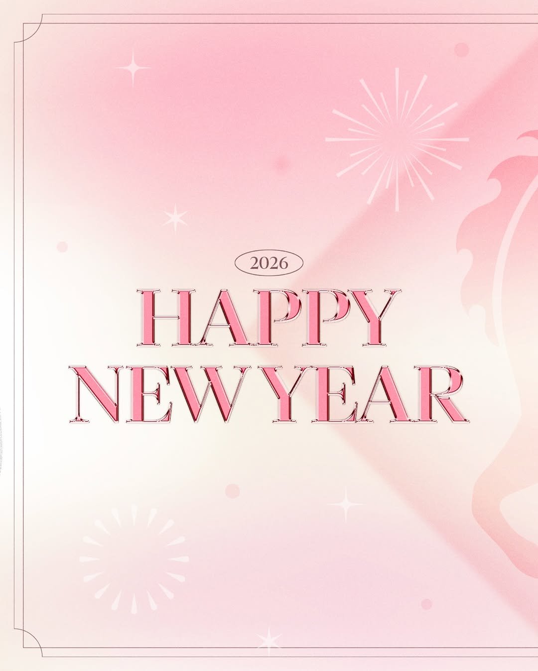 Photo by 조유리 JO YURI on December 31, 2025. May be a graphic of poster, sparkler, magazine, card and fireworks.