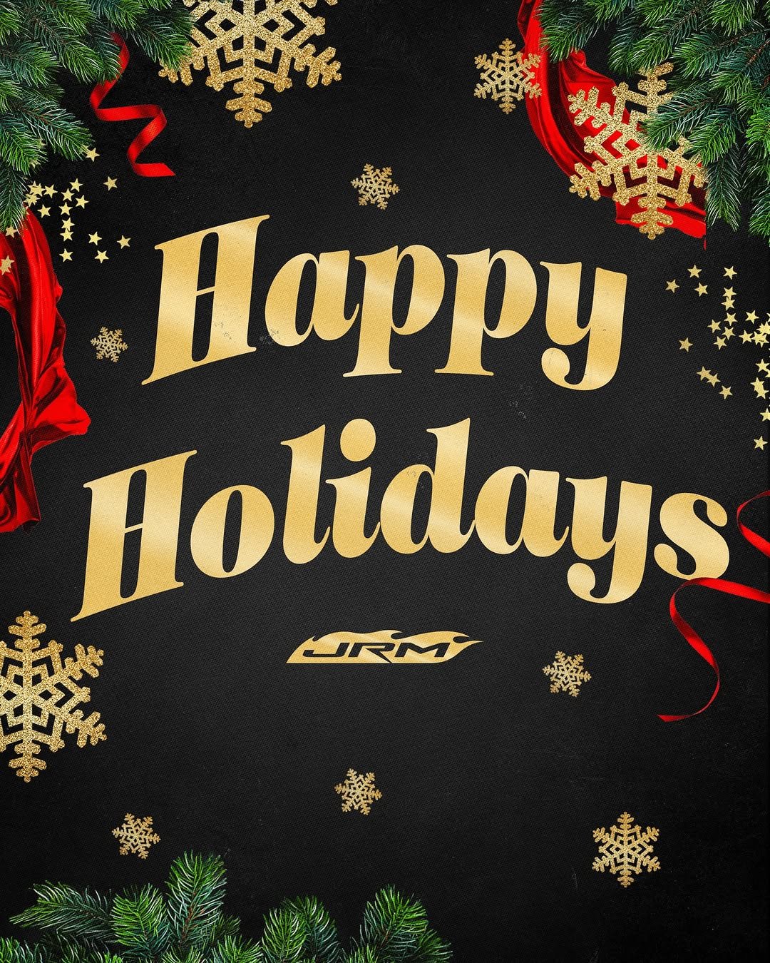 Photo by jrmotorsports on December 23, 2025. May be an image of christmas tree, card, poster and text that says 'Happy Holidays ま'.
