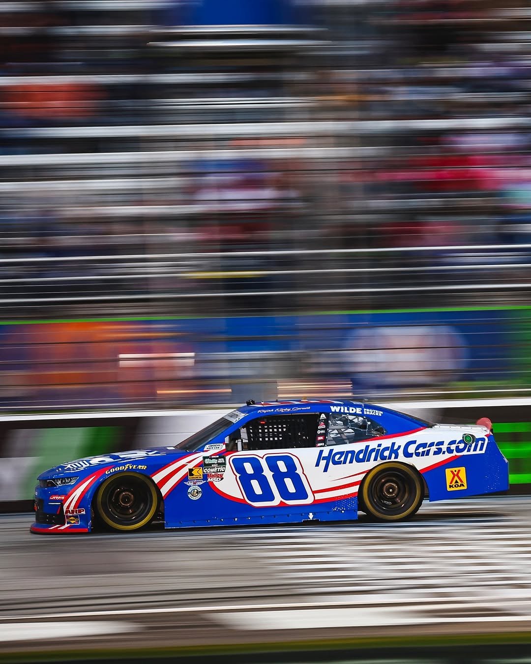 Photo shared by jrmotorsports on February 21, 2026 tagging @hendrickcars, and @rajahcaruth_. May be an image of racing vehicles, race car and text.