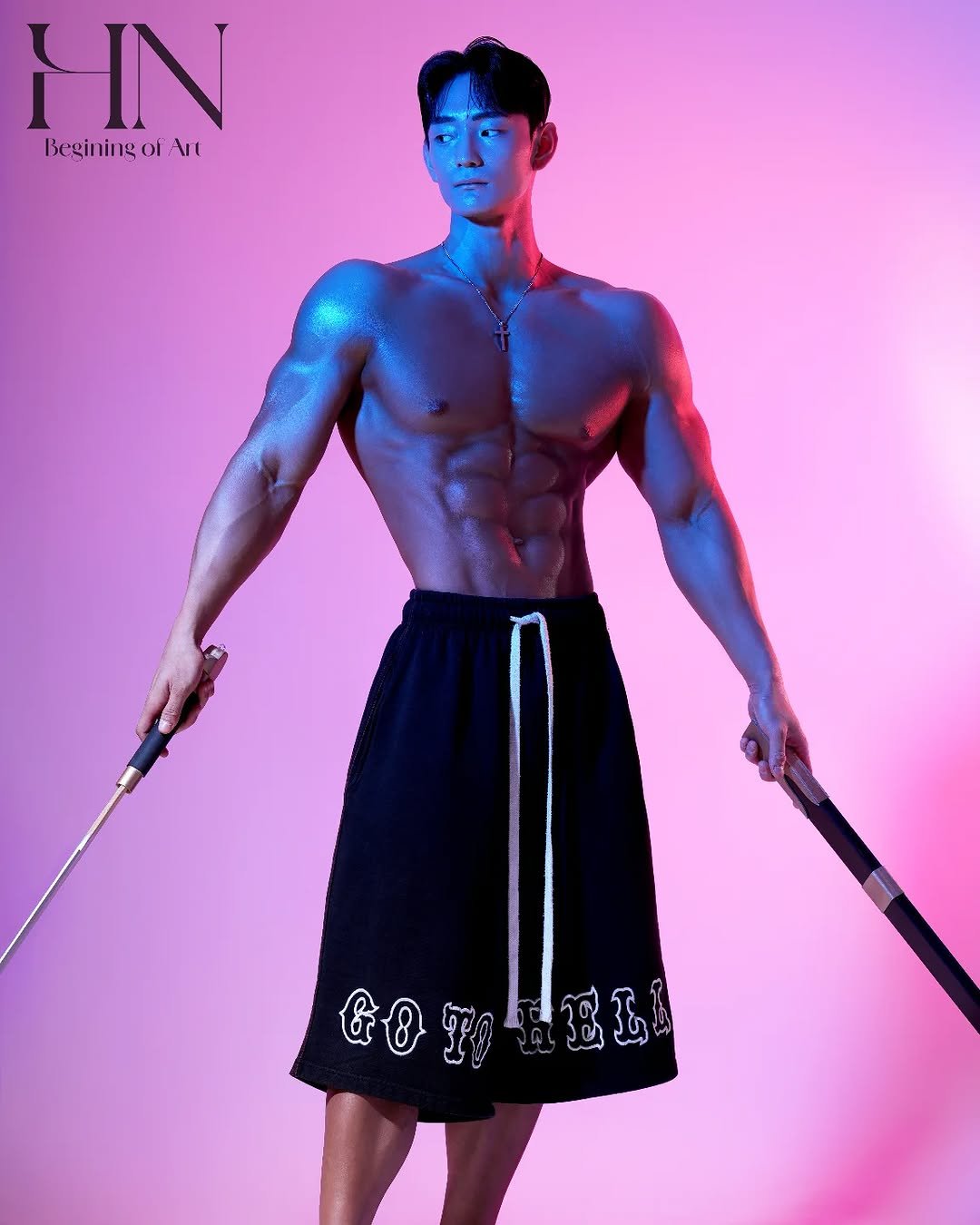 Photo by 이주원 in 부산광복동 with @zeno__zeus, and @hn.bodyprofile. May be an image of 1 person, sword, kilt, costume and text that says 'IN Beginingoi 1١١ ៤៤ မှု ៤០ ூ'.