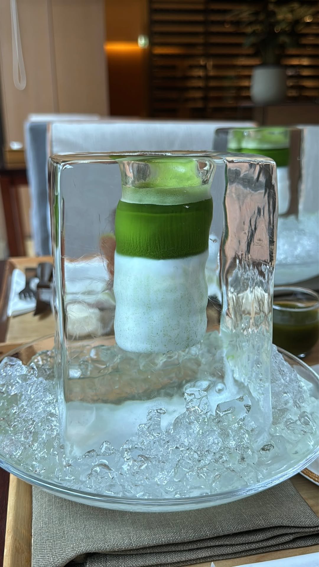 jukananan727 게시물 이미지: Matcha latte served in an ice cube🧊 
⁡
Each...