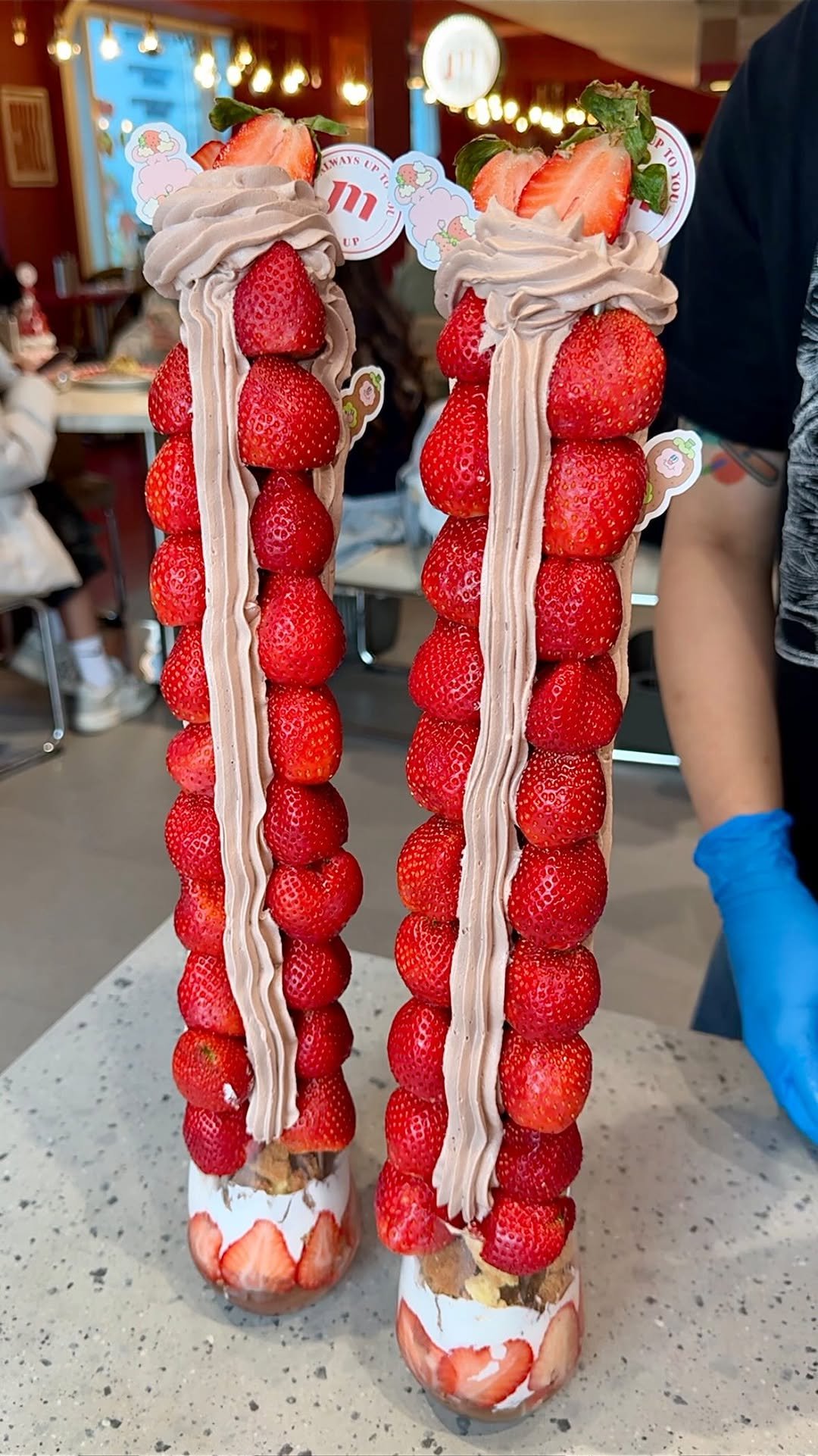 jukananan727 게시물 이미지: Tallest strawberry parfait in Taiwan🍓
⁡
This...