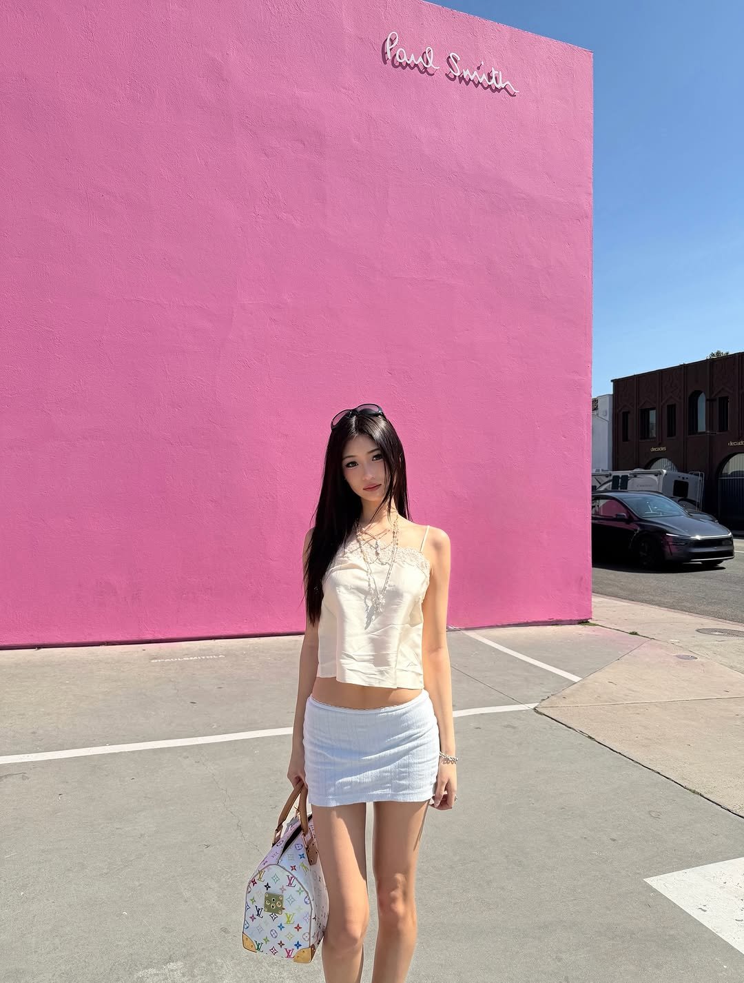 Photo by julia ma on March 16, 2026. May be an image of ice cream, skirt, miniskirt and text.