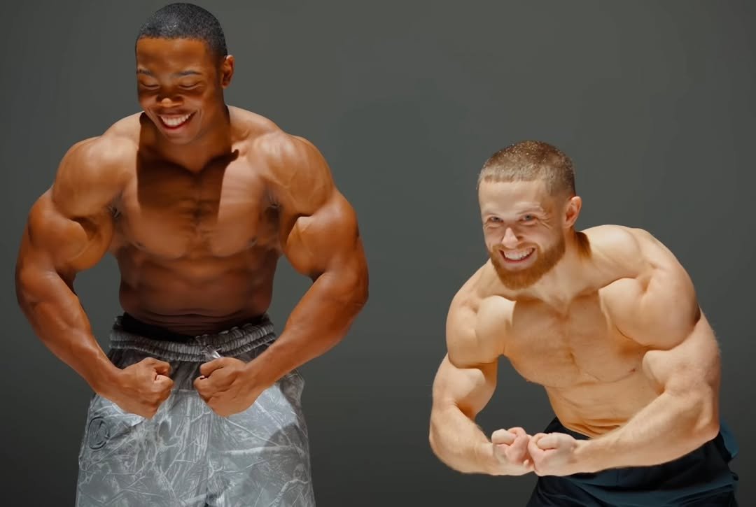 Photo by Julian Fitzgerald on October 04, 2025. May be an image of 2 people and people bodybuilding.