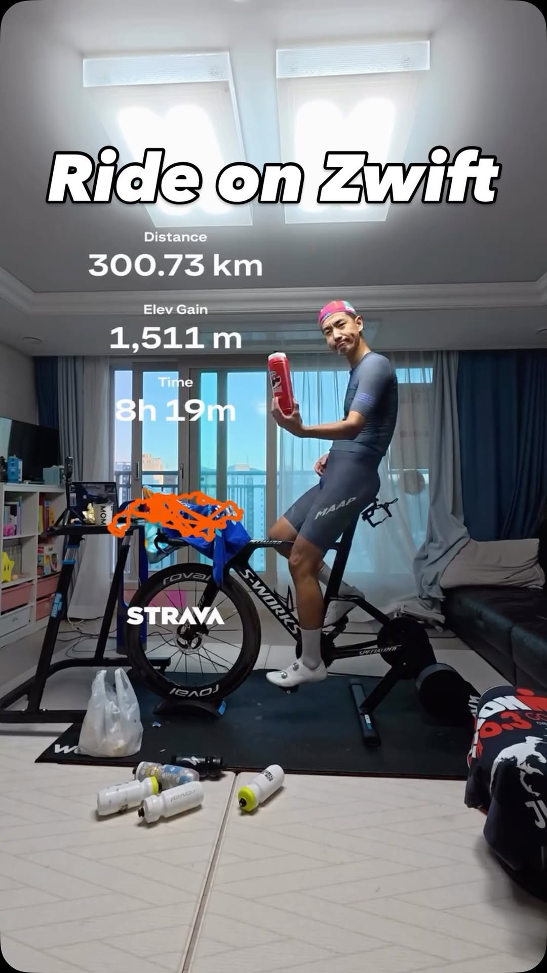 jun.hyeok__s 게시물 이미지: 오늘 하루 즈위프트와 함께🚀

#gozwift 
#zwiftcycling...