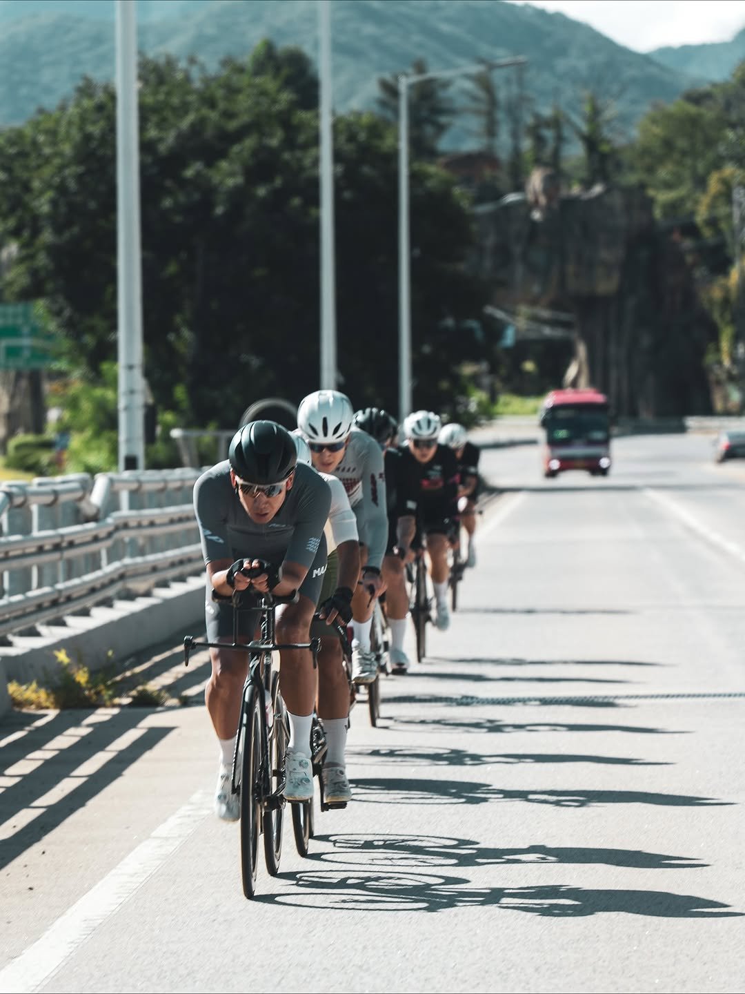 Photo shared by Junhyeok__s on September 22, 2025 tagging @maap.cc, @maap.rides, and @maap.lab.seoul. May be an image of 4 people, bicycle, outdoors and text.