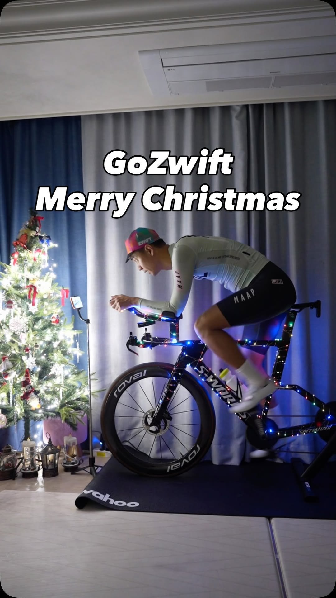 jun.hyeok__s 게시물 이미지: 산타할아버지가 즈위프트를 선물로 보내주셨어요🎄🎅🏻