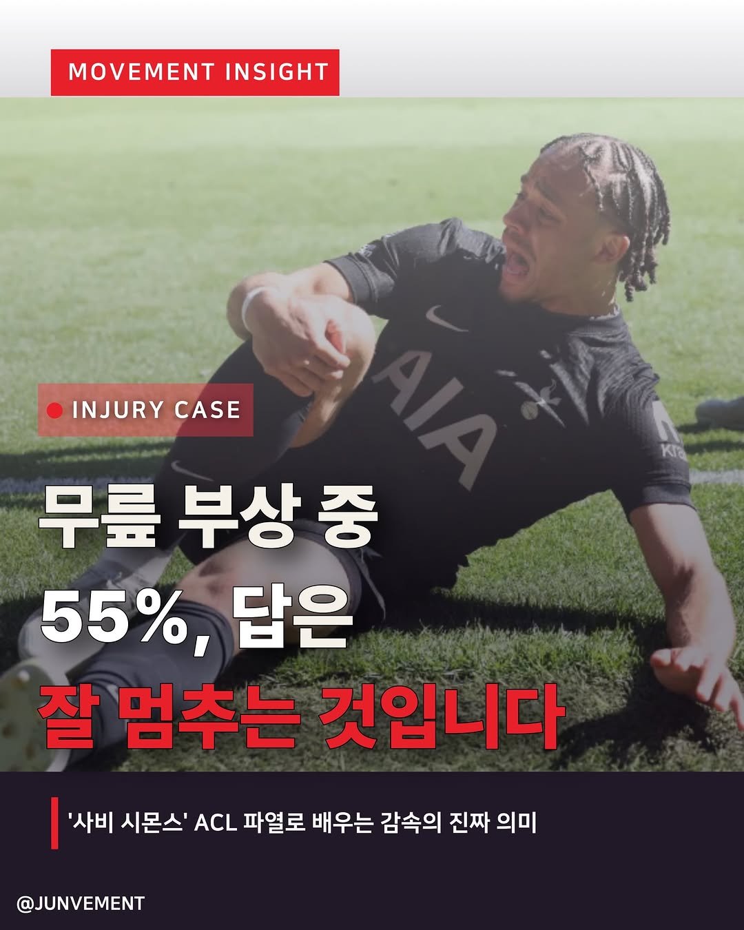junvment 게시물 이미지: 🚨무릎부상 압도적 1위, 답은 ‘잘 멈추는 것’

왜 감속 순간에 ACL이...