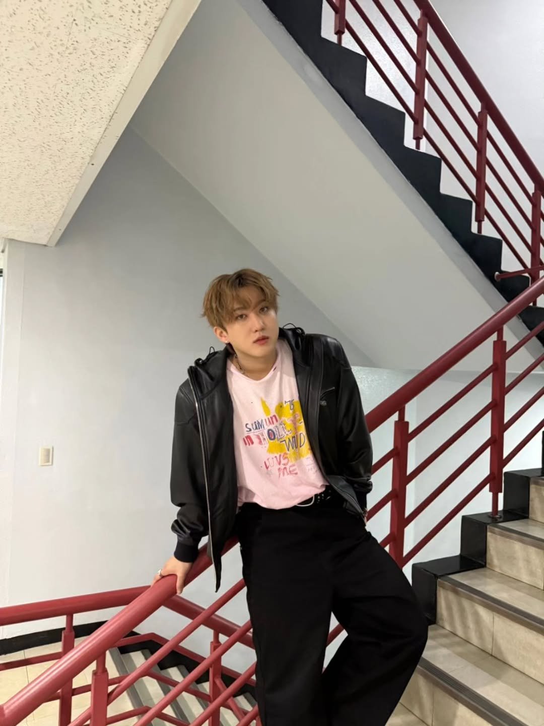 Photo by CHANGBIN on November 23, 2025. May be an image of sweatpants and text.