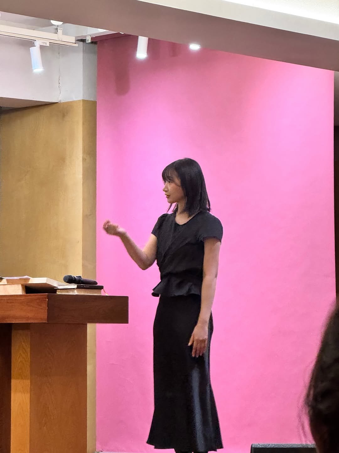 Photo by 채주연 | 수어통역사 on April 26, 2026. May be an image of microphone and text.