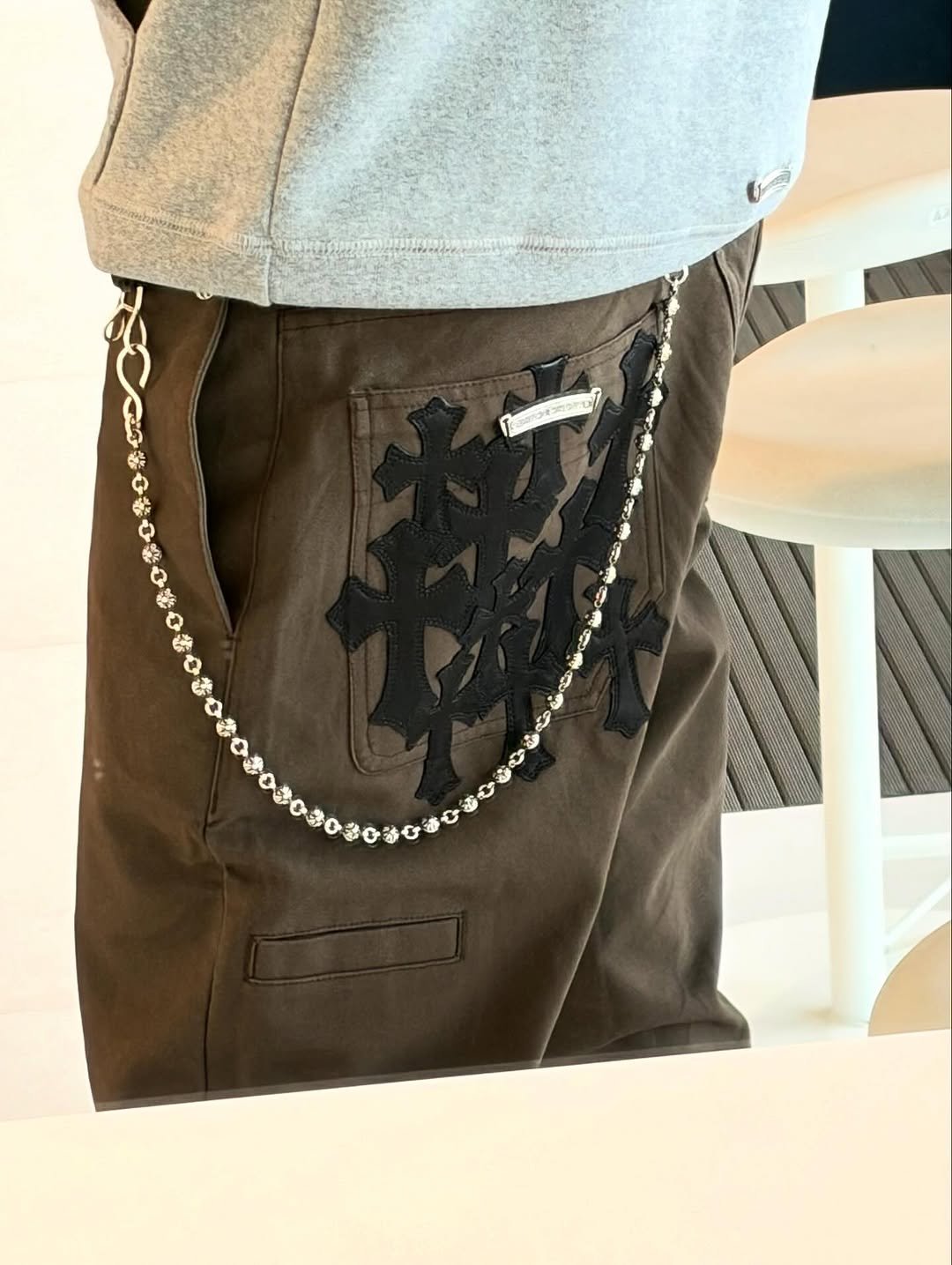 Photo by 정용화 on March 02, 2026. May be an image of kilt, sweatpants and text.