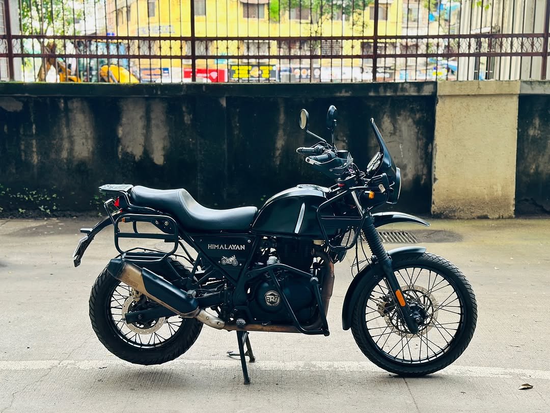Photo shared by J.Y MOTORS on September 24, 2025 tagging @royalenfield, @theroyalenfieldhimalayan, @thewheelsshow_, and @jymotors_mumbra. May be an image of motorcycle, tire and text.