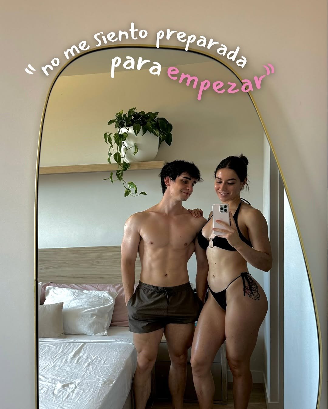 Photo by Javi y Nuria | Entrenadores Online on June 30, 2025. May be an image of 2 people, underwear and text that says 'siento preparada me me no para empezar"'.