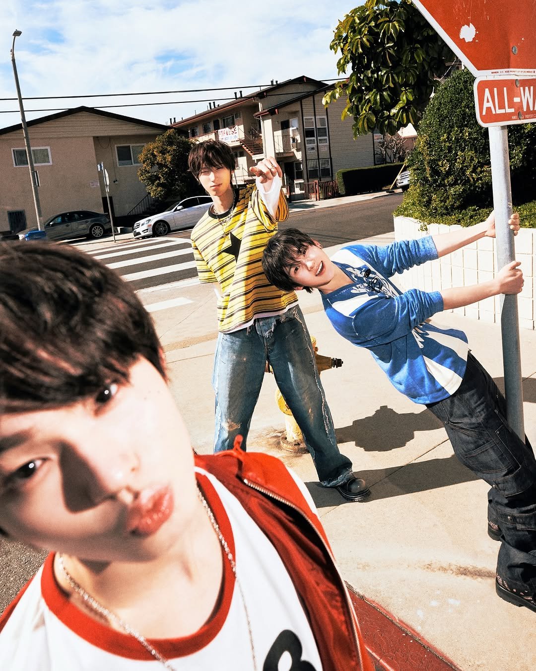 Photo shared by KickFlip on April 02, 2026 tagging @jypentertainment. May be an image of one or more people, bangs and text.