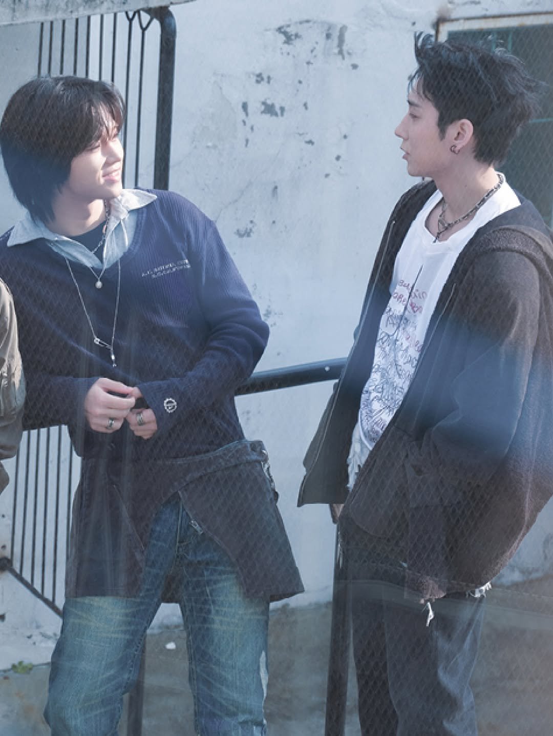 Photo shared by Xdinary Heroes on April 02, 2026 tagging @jypentertainment. May be an image of one or more people, bangs, people standing, duffle coat, parka and text.