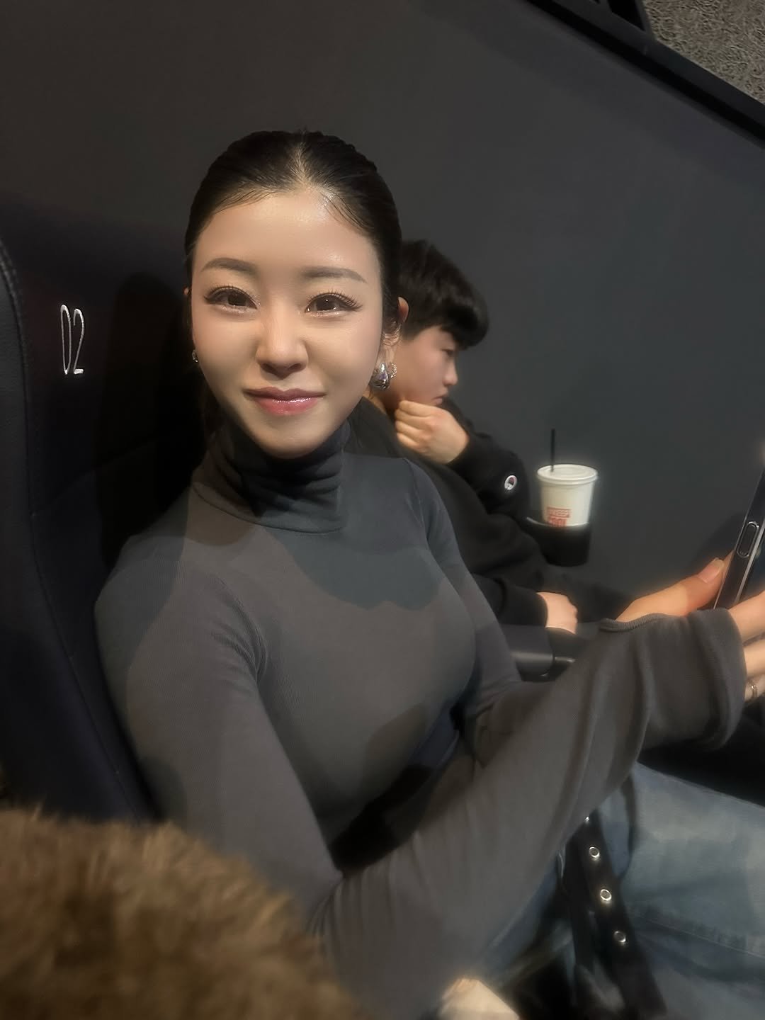 Photo by 가영 on February 03, 2026. May be an image of turtleneck and text.