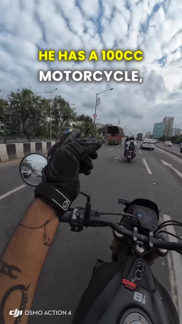 kalakaar_moto_trails 게시물 이미지: 100CC Riding On 60KMPH And A 650CC Is Also On...