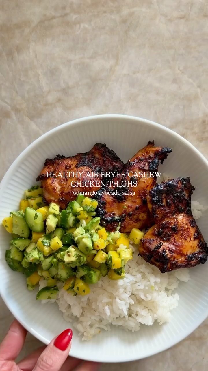 kalejunkie 게시물 이미지: @kalejunkie HEALTHY AIR FRYER CASHEW CHICKEN...