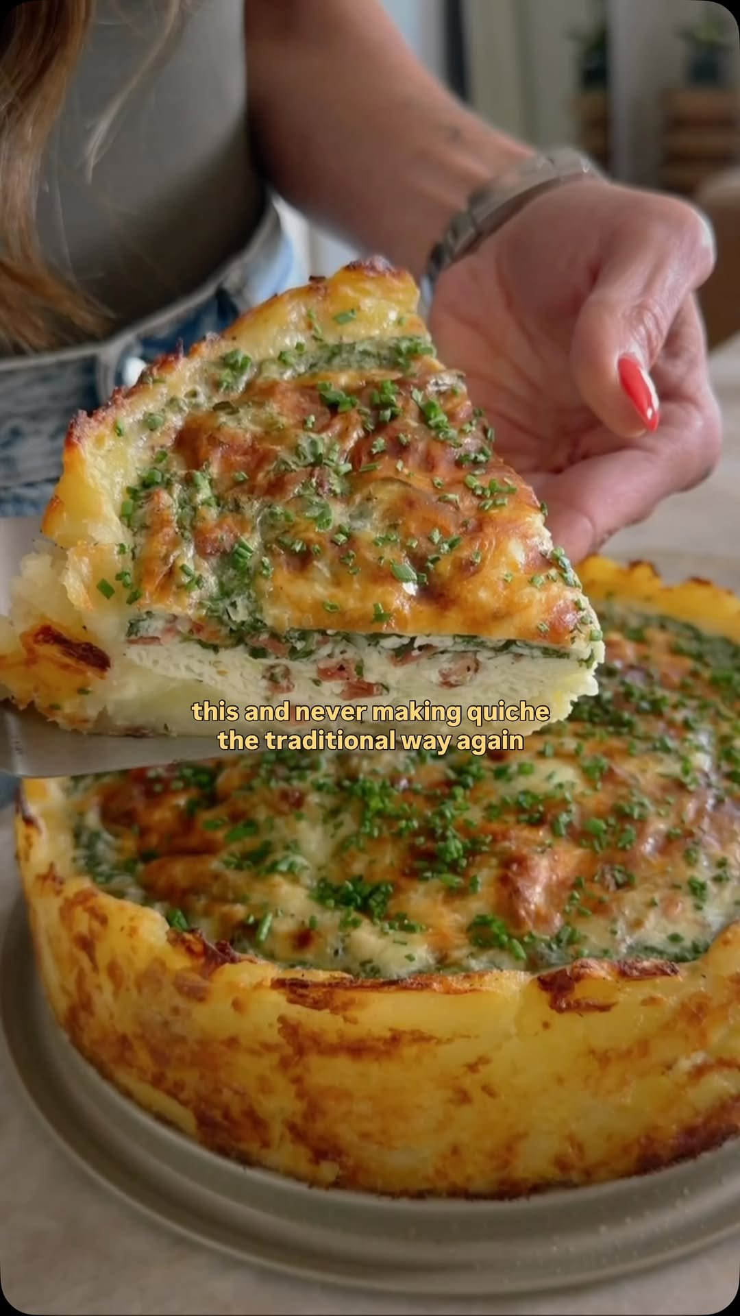 kalejunkie 게시물 이미지: @kalejunkie HIGH PROTEIN POTATO CRUST QUICHE!...