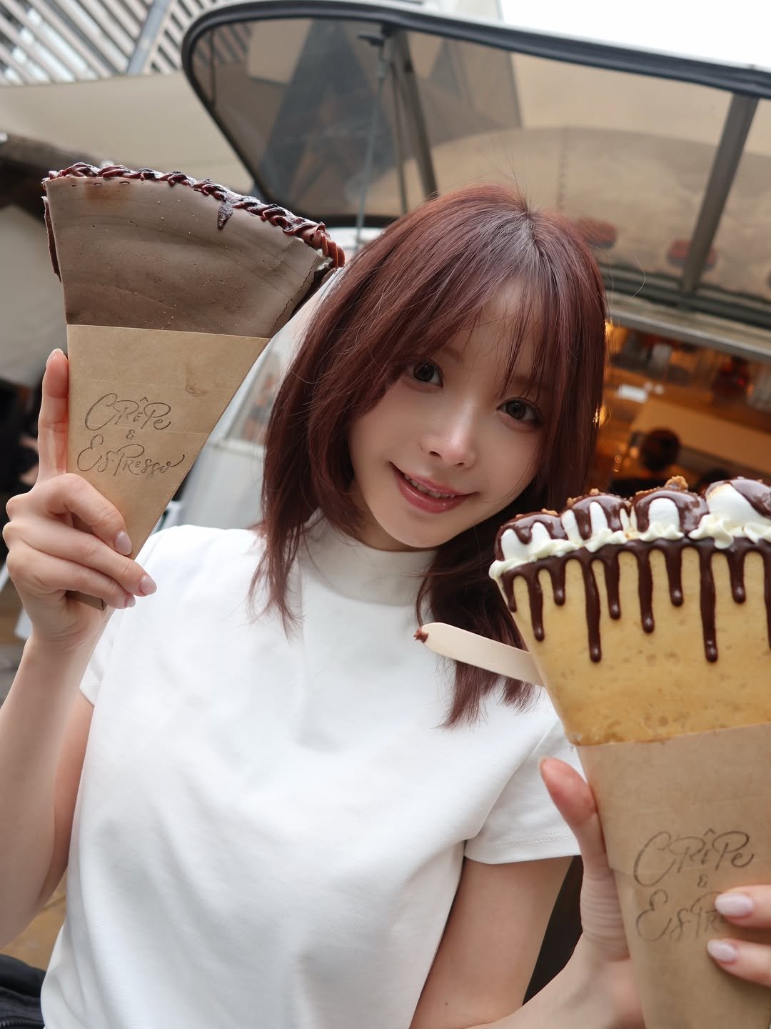 Photo by 桃乃木かな on April 14, 2026. May be an image of dessert, pancake and text.