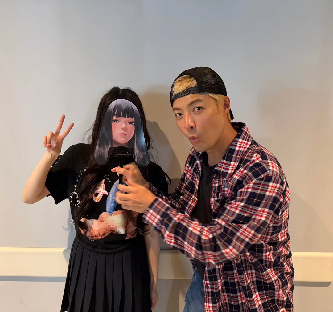 Photo shared by 강남 カンナム KANGNAM on April 11, 2026 tagging @tuki.music.official. May be an image of one or more people, bangs, top and text.