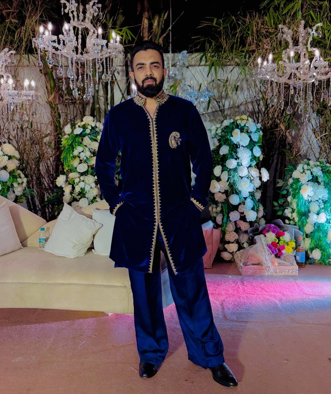 Photo shared by Kasim Dhamaskar on November 23, 2025 tagging @asgarmunshi. May be an image of one or more people, beard, suit, dinner jacket and text.