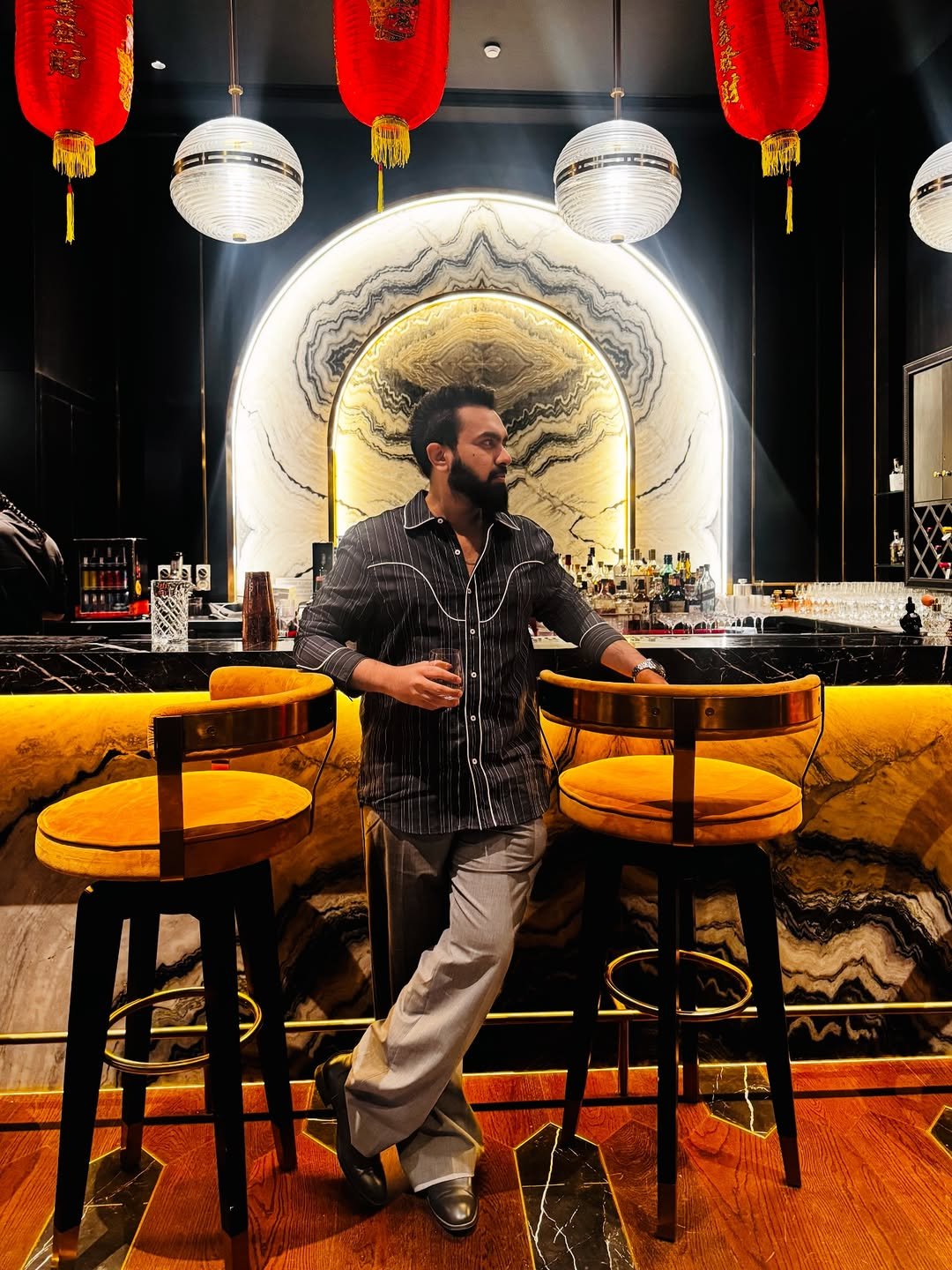 Photo by Kasim Dhamaskar on February 15, 2026. May be an image of one or more people, beard, lantern and text.