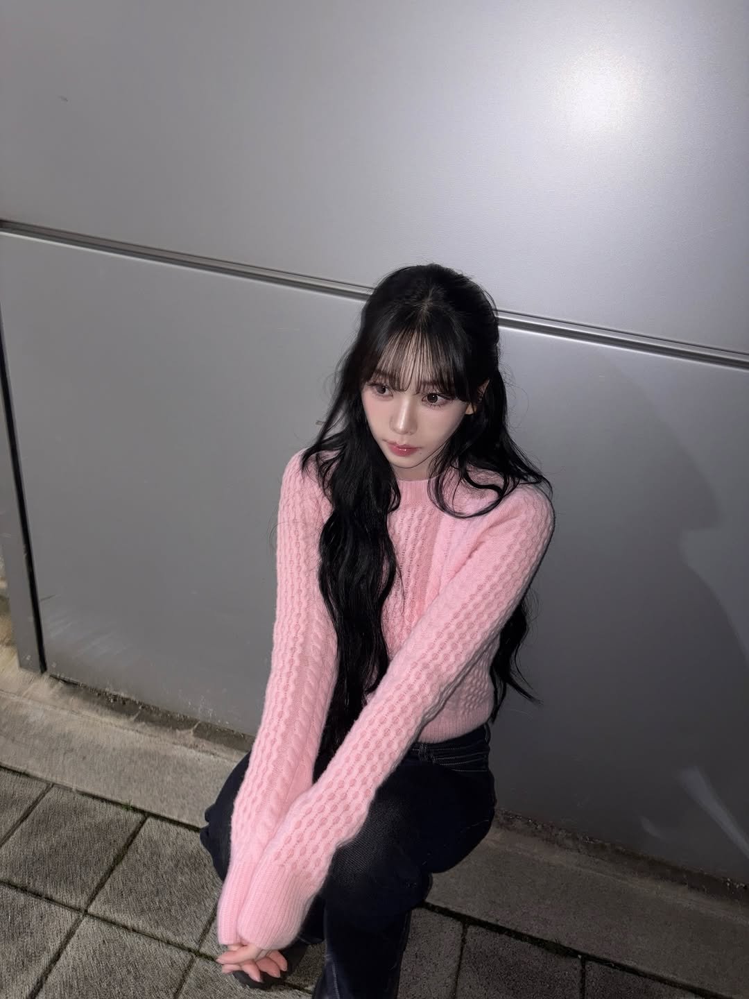 Photo by KARINA on December 24, 2025. May be an image of one or more people, hair, top, turtleneck, knit, parka and text.