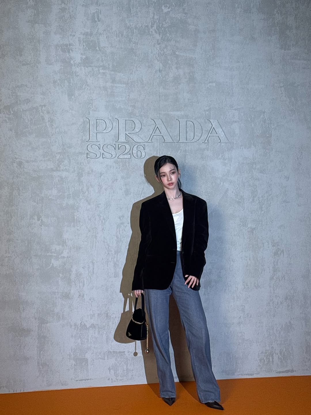 Photo by KARINA on September 26, 2025. May be an image of 1 person, overcoat, duffle coat, bolo tie, blazer, suit and text.