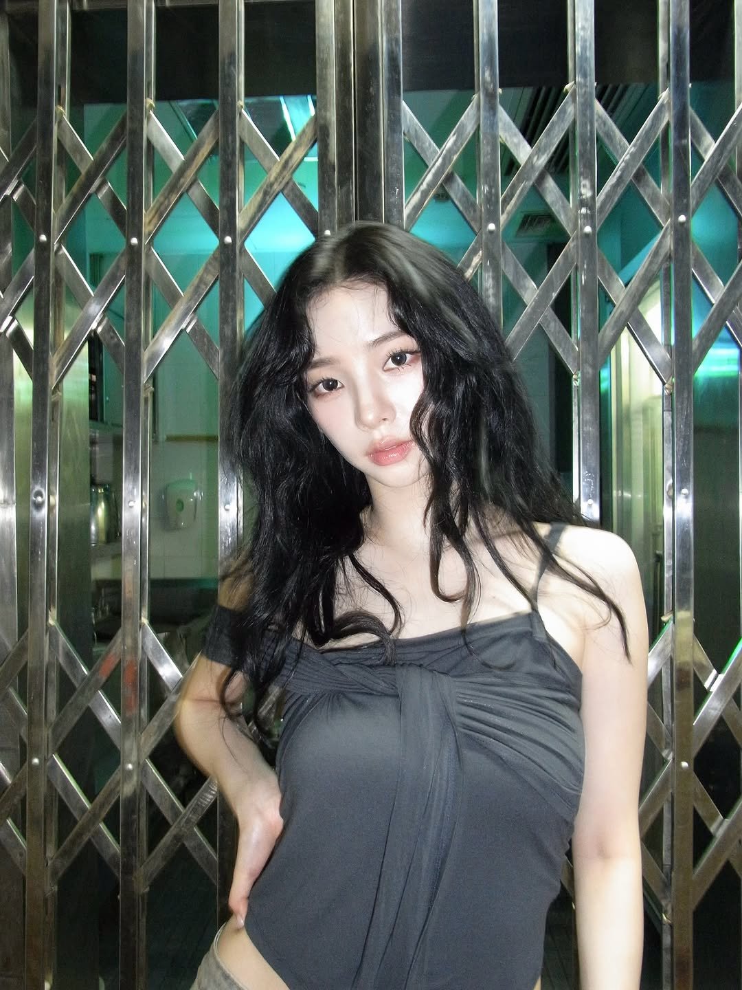Photo by KARINA on September 28, 2025. May be an image of 1 person, hair, bra, top and text.