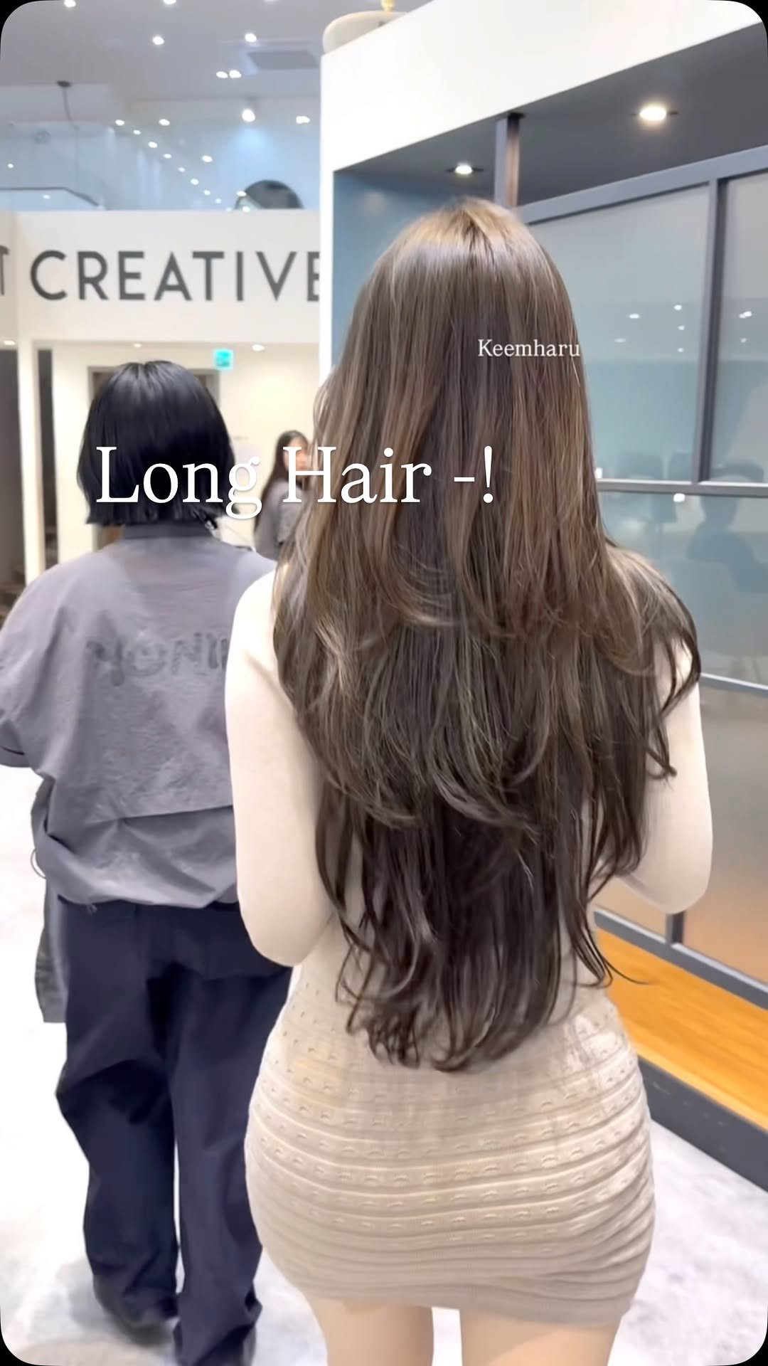 keemharu 게시물 이미지: 이번이 두번째 하이레이어드이신••🤍날리지않고 

옆 볼륨 가득한 롱롱기장 레이어드를...