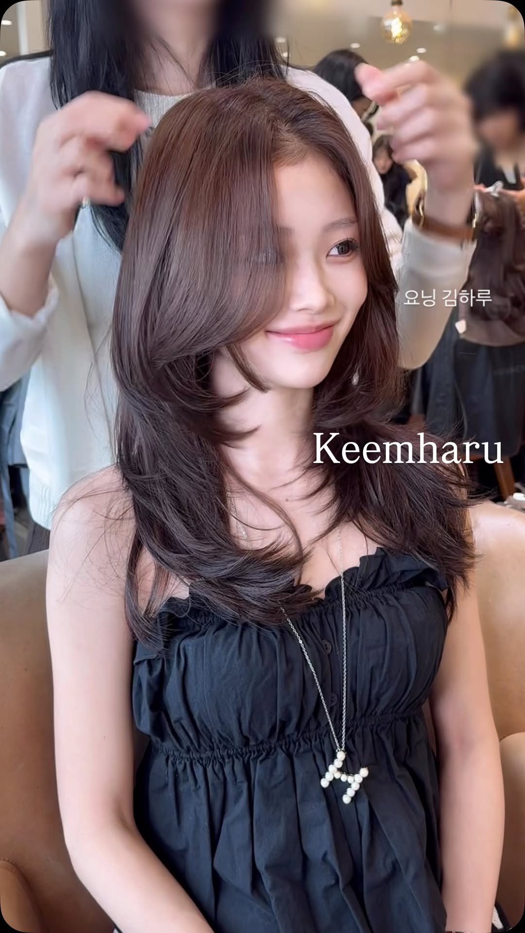keemharu 게시물 이미지: 일본에서 또 -!와주신 유라라고객님💕 이번엔 염색도 하셨어요🩵
뿌리볼륨펌 가득...