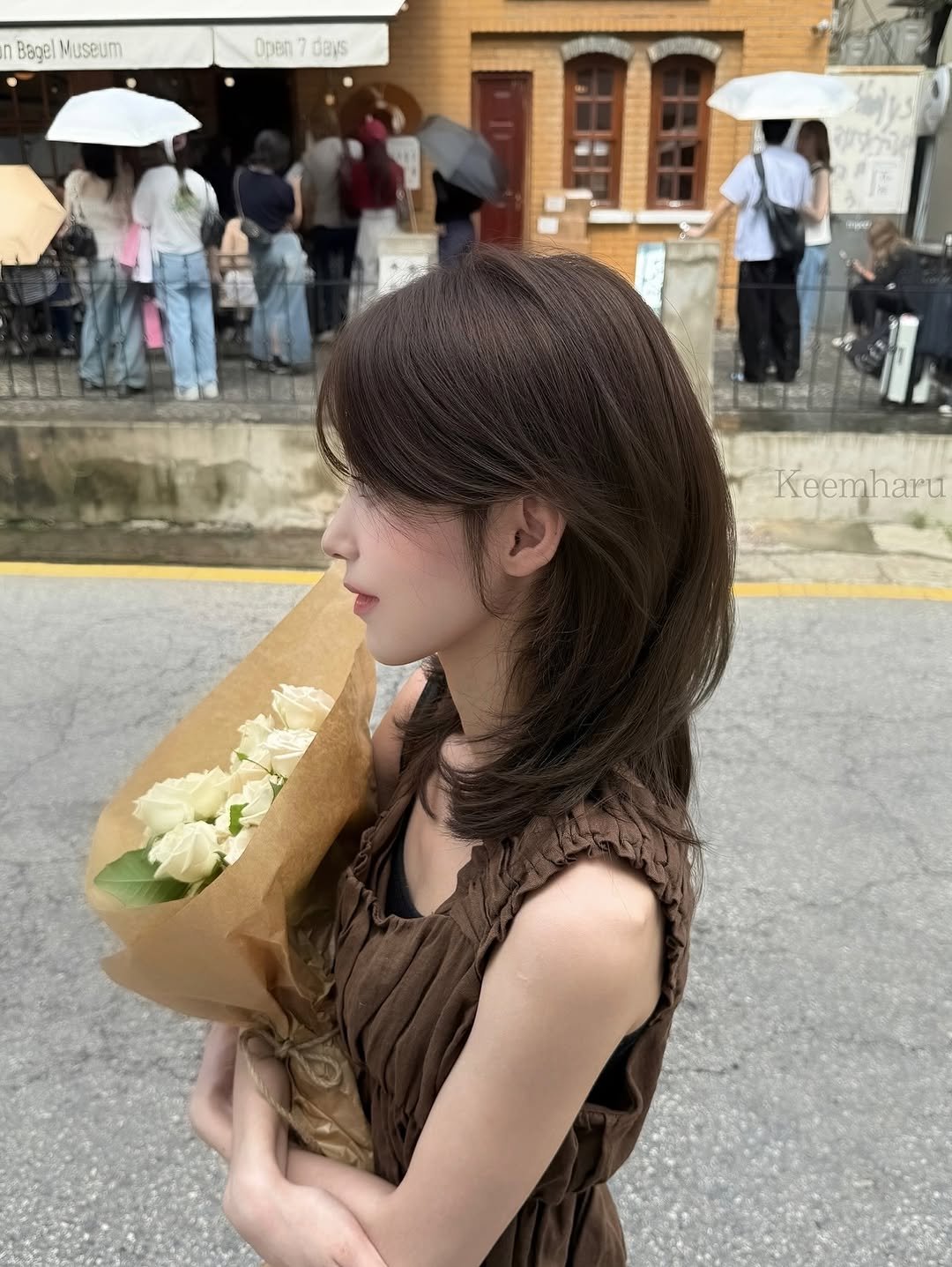 강민경머리