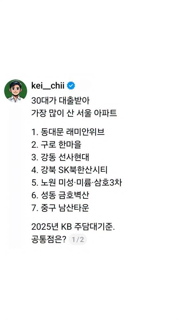 kei__chii 게시물 이미지: 공통점은👇

다 역세권 대단지.
평균 대출 5억정도 받아서 구매.

앞으로도 계속...