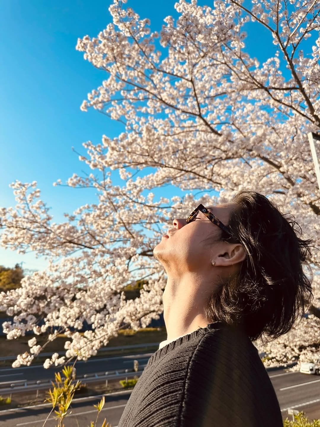 kentooyamazaki 게시물 이미지: Just me and cherry blossoms.