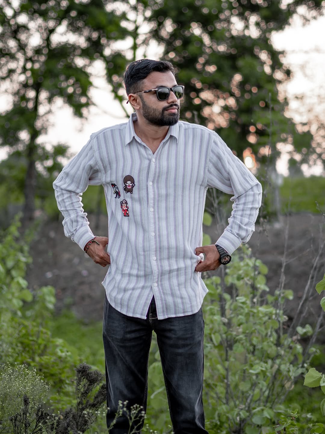 Photo by Bhatiya Kesur on September 11, 2025. May be an image of 1 person, beard, smiling, park, picnic and text.
