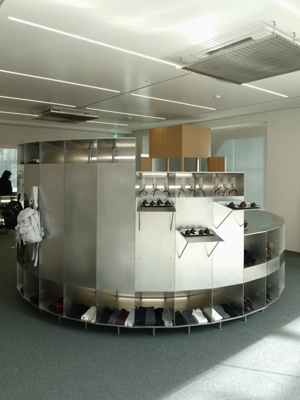 Photo by KHIHO on March 20, 2026. May be an image of lighting, rack, display case, indoors and text.