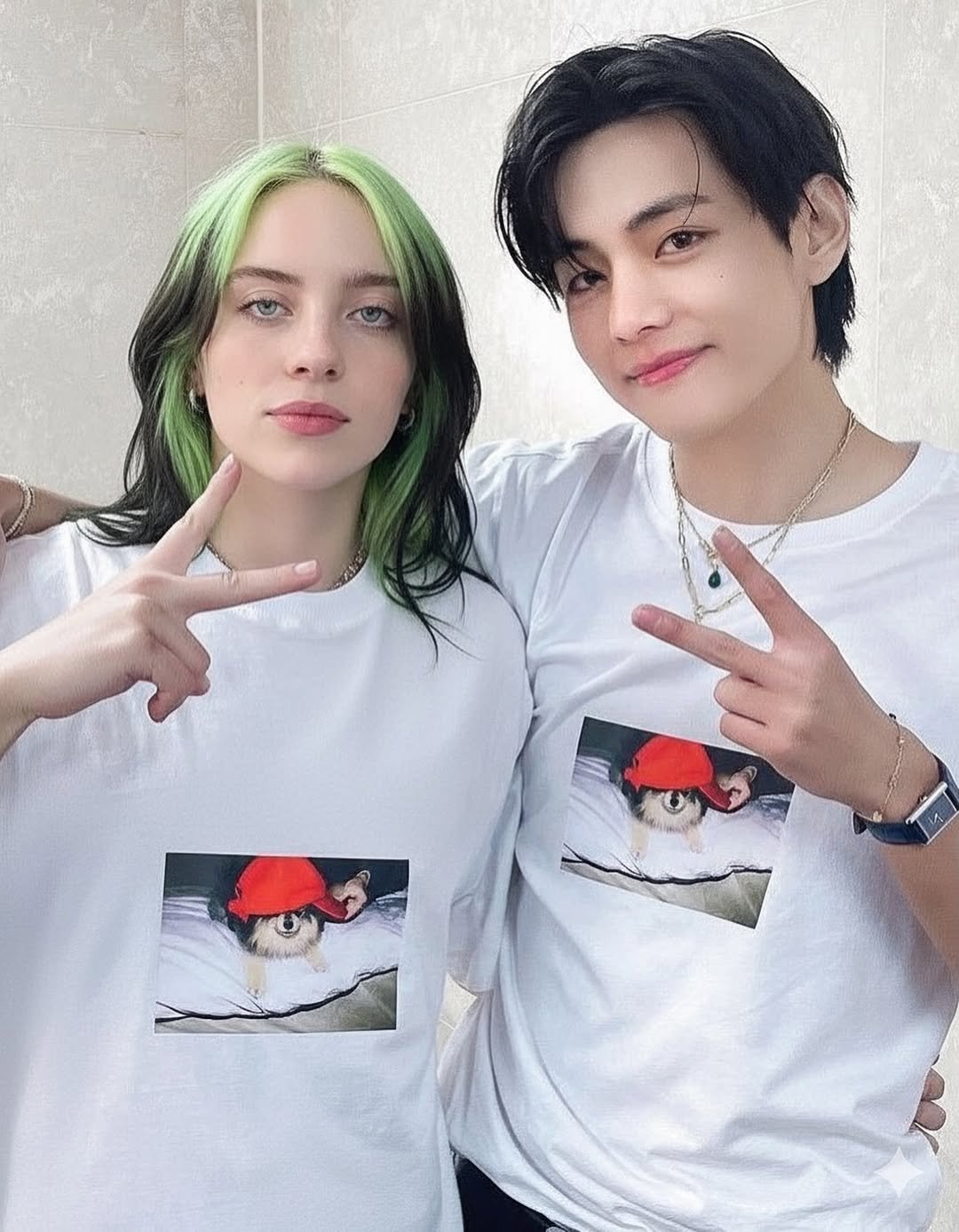 Photo by V on October 21, 2025. May be an image of one or more people, bangs, top and text.