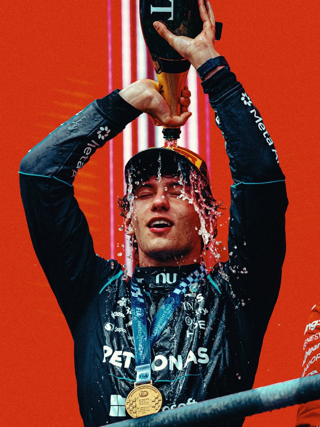 kimi.antonelli 게시물 이미지: Andiamoooo P1!! 🇧🇪🧖🏻